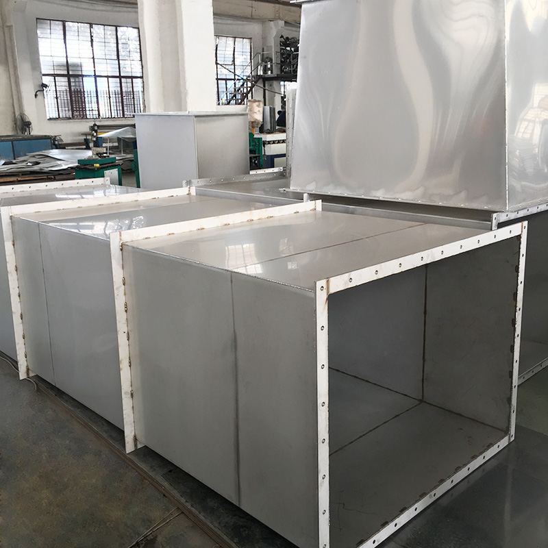 Reinforced steel welded exhaust duct