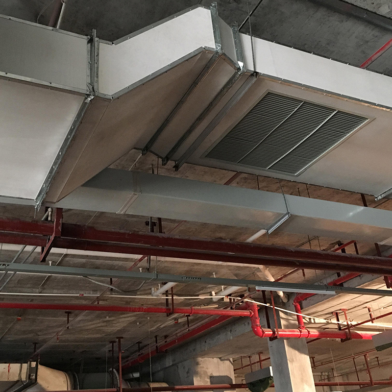 Fire-resistant composite duct