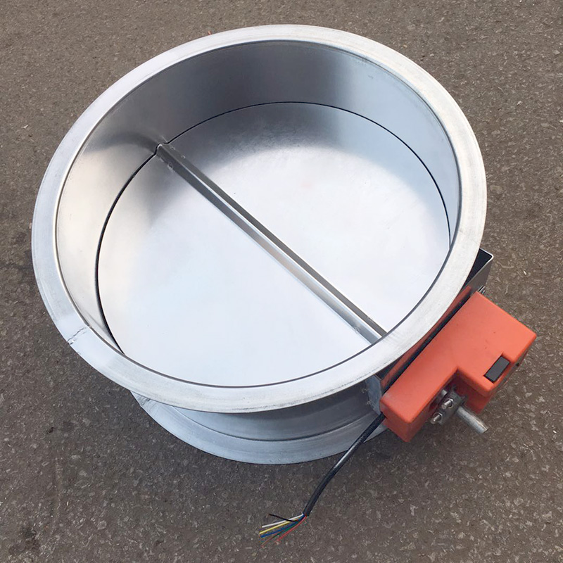 Round motorized damper
